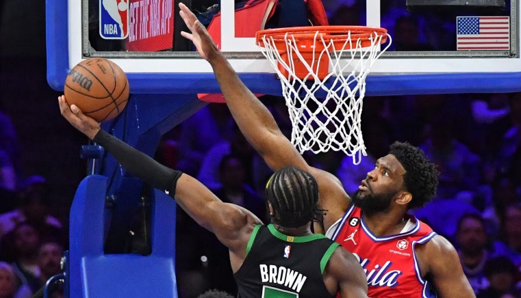 Joel Embiid The excitement surrounding Joel Embiid's Kia MVP ceremony was short-circuited by Boston's laser-like focus in Game 3.