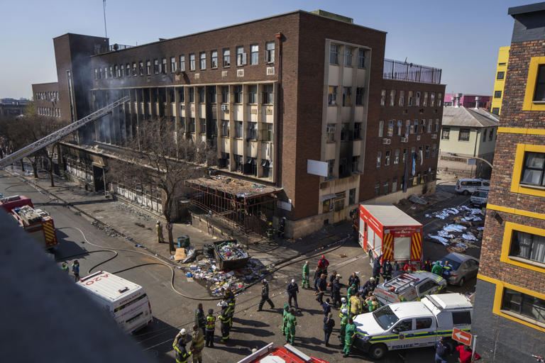 Johannesburg Building in fire